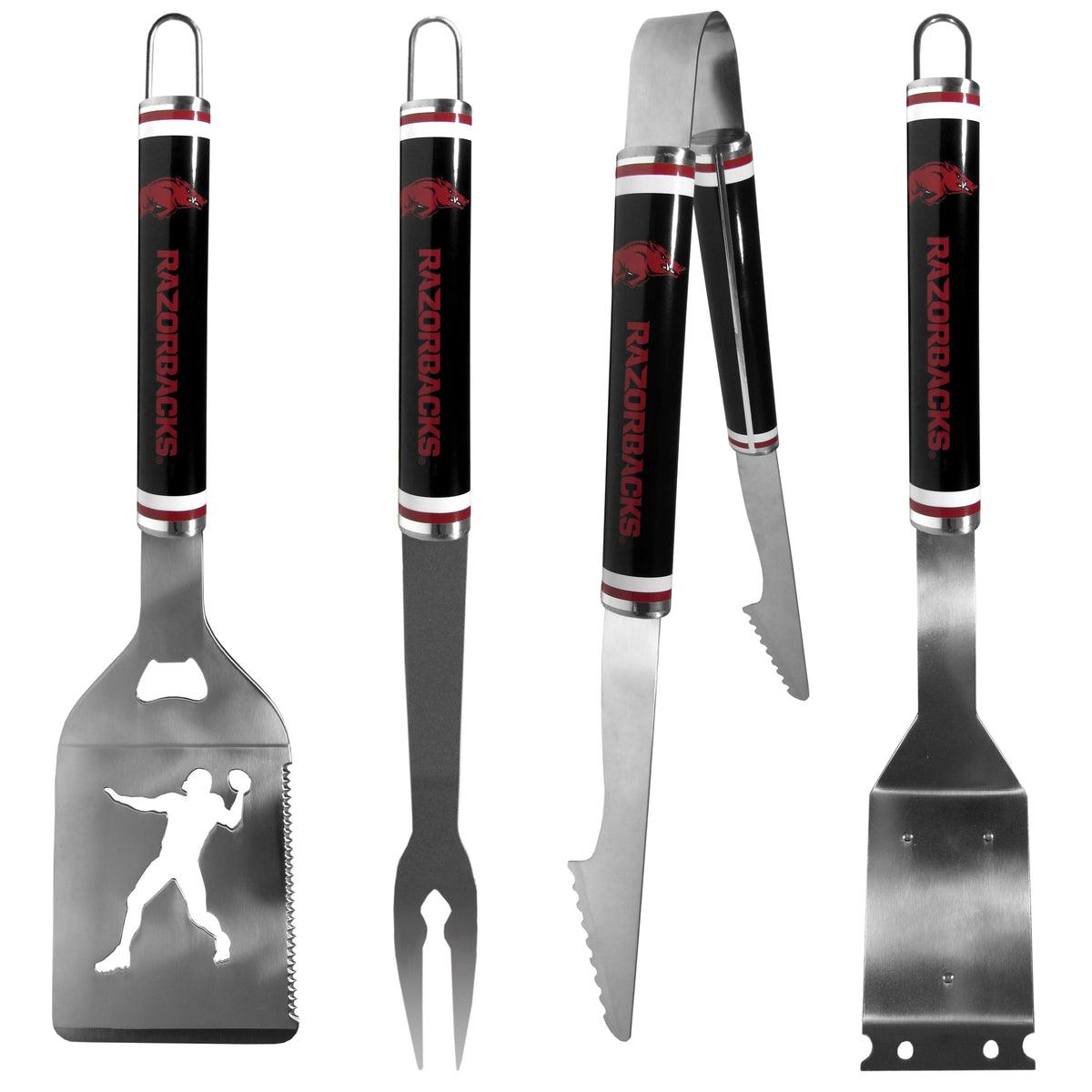 Arkansas Razorbacks 4 pc Logo Grill Tool Set – PSW Wholesale