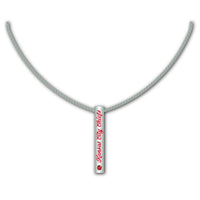 Kansas City Chiefs NFL / NCK003 - Silver Bar Necklace