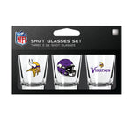 Minnesota Vikings NFL / SHT003 - 3 Shot Glass Set Packaged