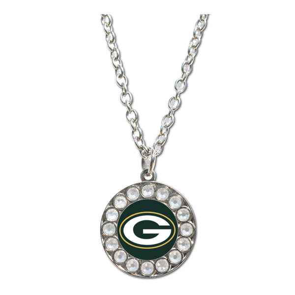 Green Bay Packers NFL / NCK006 - Rhinestone Necklace