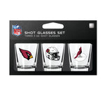 Arizona Cardinals NFL / SHT003 - 3 Shot Glass Set Packaged