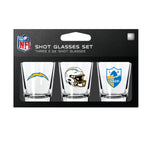 Los Angeles Chargers NFL / SHT003 - 3 Shot Glass Set Packaged