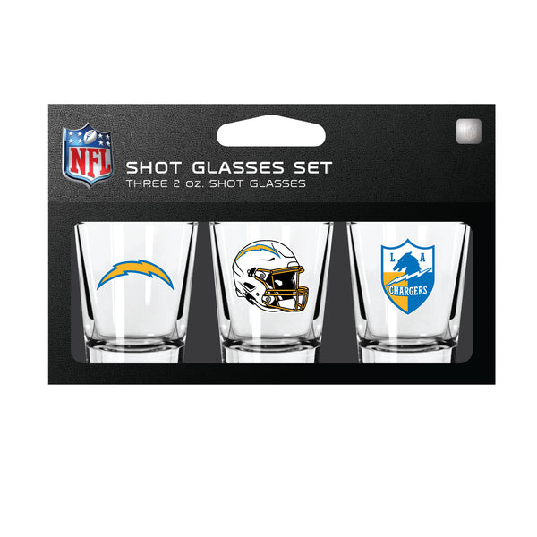 Los Angeles Chargers NFL / SHT003 - 3 Shot Glass Set Packaged