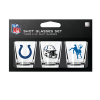 Indianapolis Colts NFL / SHT003 - 3 Shot Glass Set Packaged