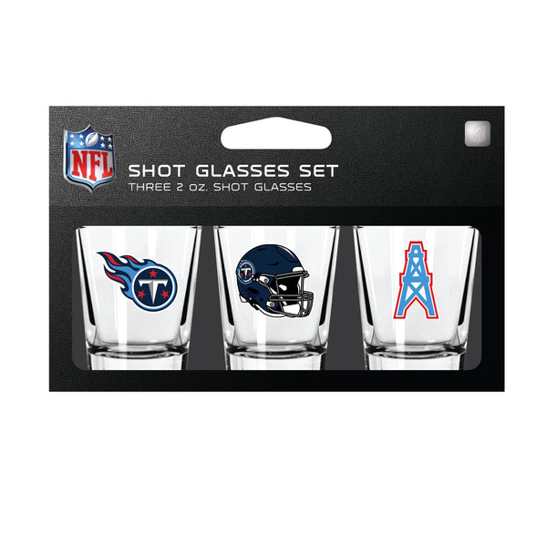 Tennessee Titans NFL / SHT003 - 3 Shot Glass Set Packaged