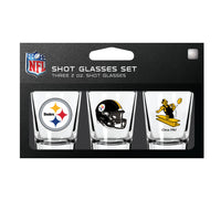 Pittsburgh Steelers NFL / SHT003 - 3 Shot Glass Set Packaged