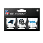 Carolina Panthers NFL / SHT003 - 3 Shot Glass Set Packaged