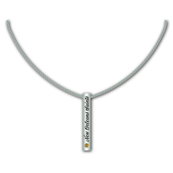 New Orleans Saints NFL / NCK003 - Silver Bar Necklace