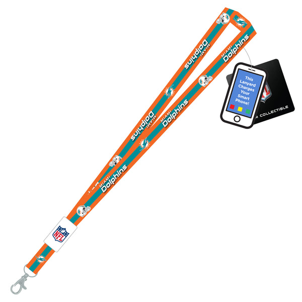 Miami Dolphins NFL / LYD001 - Charging Lanyard