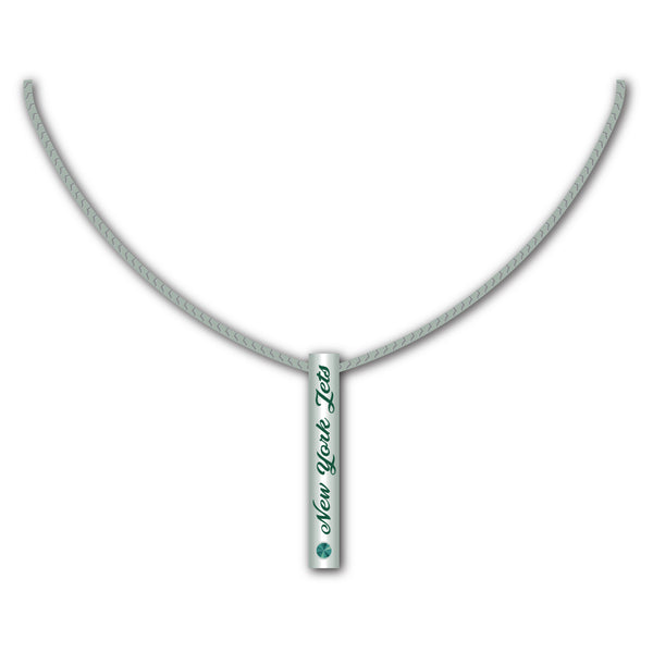 New York Jets NFL / NCK003 - Silver Bar Necklace