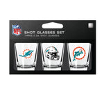 Miami Dolphins NFL / SHT003 - 3 Shot Glass Set Packaged