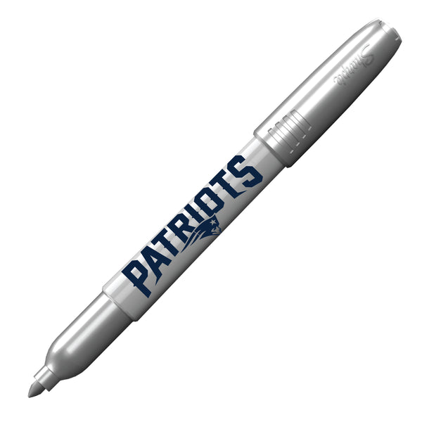 New England Patriots NFL / PEN007 - Silver Sharpie