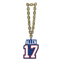 Buffalo Bills NFL / PFC300 - Player Name Number Fanchains /