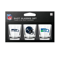 Seattle Seahawks NFL / SHT003 - 3 Shot Glass Set Packaged