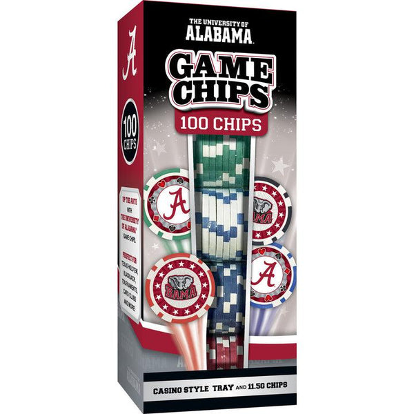 Wholesale Alabama Crimson Tide 100 Piece Poker Chips