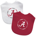 Wholesale Alabama Crimson Tide - Baby Bibs 2-Pack