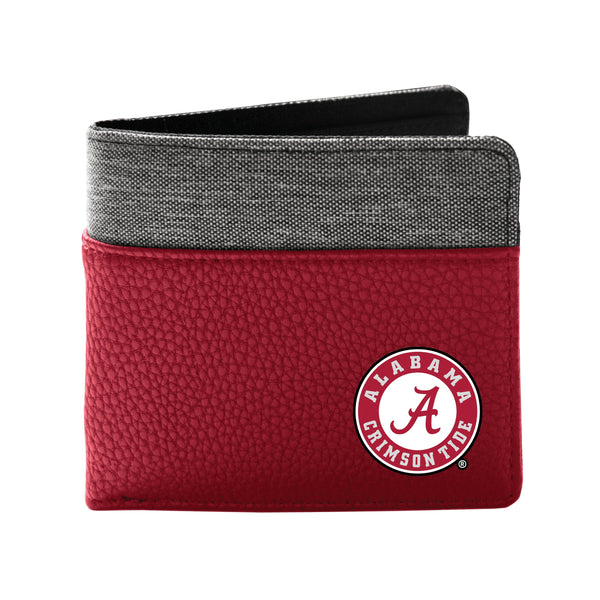 Wholesale Alabama Crimson Tide Pebble BiFold Wallet DRED