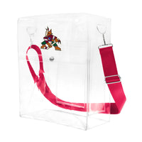 Wholesale Arizona Coyotes Clear Ticket Satchel Alt