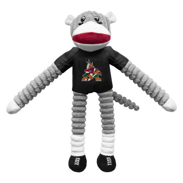 Wholesale Arizona Coyotes Team Sock Monkey Pet Toy