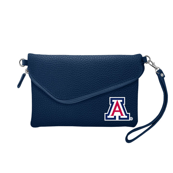 Wholesale Arizona Wildcats Fold Over Crossbody Pebble Navy