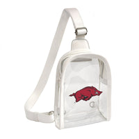 Wholesale Arkansas Razorbacks Clear Mini Sling