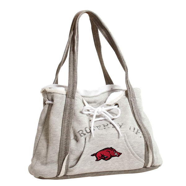 Wholesale Arkansas Razorbacks Hoodie Purse Grey