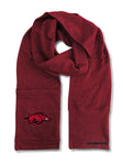 Wholesale Arkansas Razorbacks Jimmy Bean 4 in 1 Scarf DRED