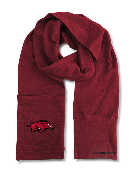 Wholesale Arkansas Razorbacks Jimmy Bean 4 in 1 Scarf DRED