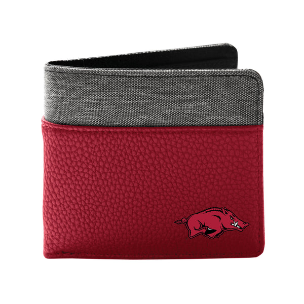 Wholesale Arkansas Razorbacks Pebble BiFold Wallet DRED