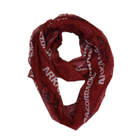 Wholesale Arkansas Razorbacks Sheer Infinity Scarf