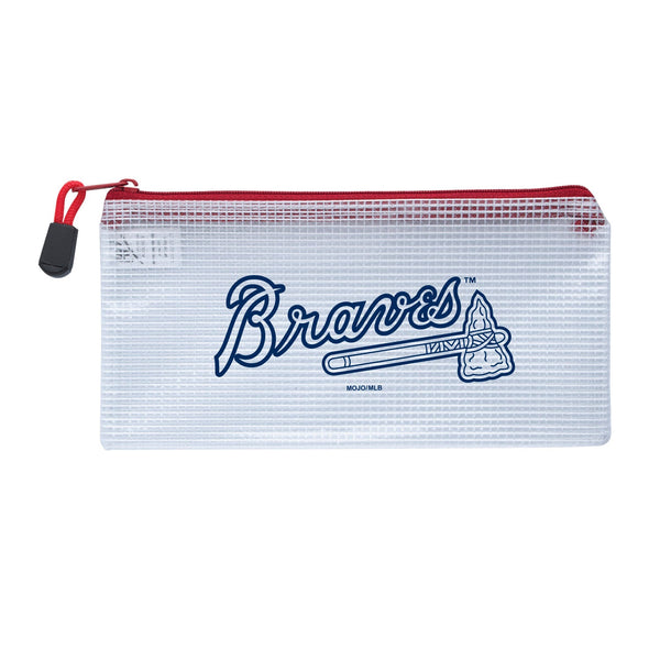 Wholesale Atlanta Braves MLB / PBG002 - Clear Zippered Bags