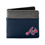 Wholesale Atlanta Braves Pebble BiFold Wallet NAVY