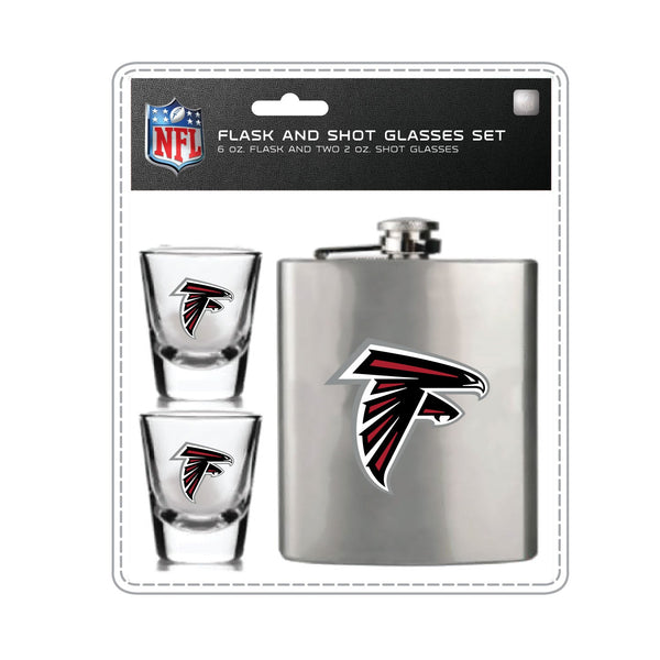 Wholesale Atlanta Falcons NFL / FSK001 - Flask Shot Glasses Set