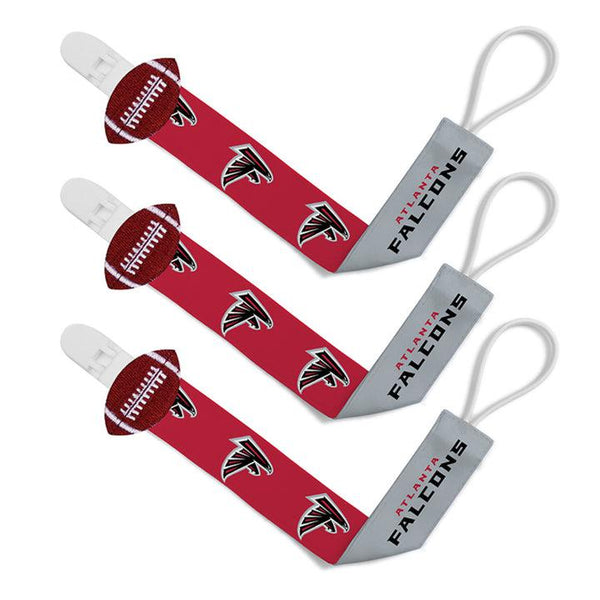 Wholesale Atlanta Falcons - Pacifier Clip 3-Pack