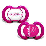 Wholesale Atlanta Falcons - Pink Pacifier 2-Pack