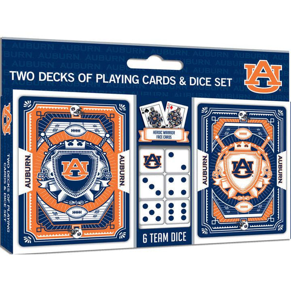 Wholesale Auburn Tigers - 2-Pack Playing Cards & Dice Set