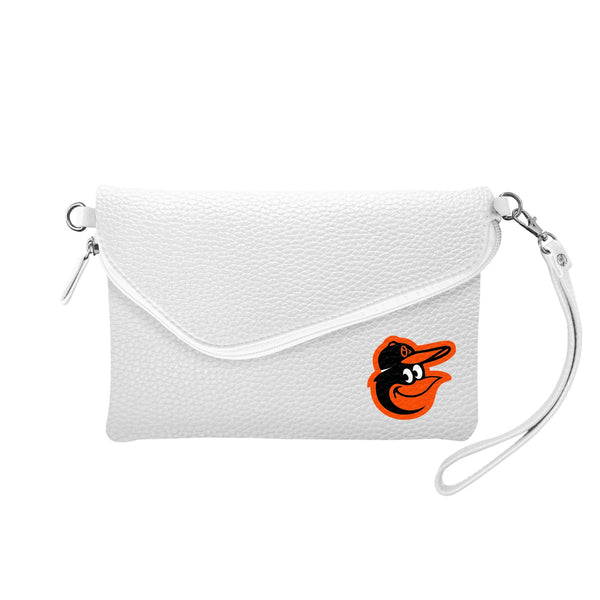 Wholesale Baltimore Orioles Fold Over Crossbody Pebble White