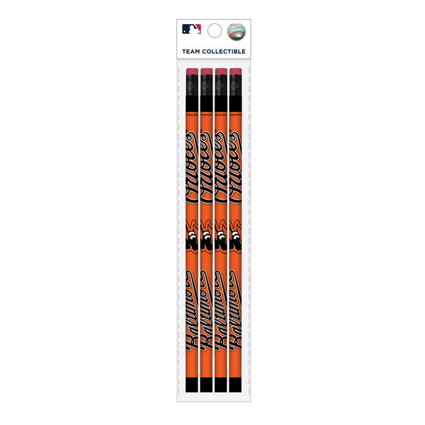 Wholesale Baltimore Orioles MLB / PCL001 - Cool Color Pencils 4PK