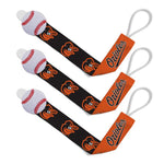 Wholesale Baltimore Orioles - Pacifier Clip 3-Pack