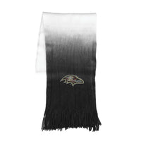 Wholesale Baltimore Ravens Dip Dye Scarf Black