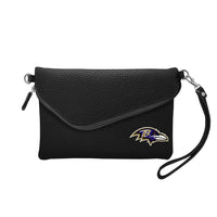 Wholesale Baltimore Ravens Fold Over Crossbody Pebble Black