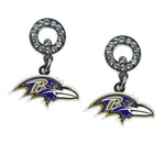 Wholesale Baltimore Ravens NFL / EAR006 - Rhinestone Earrings