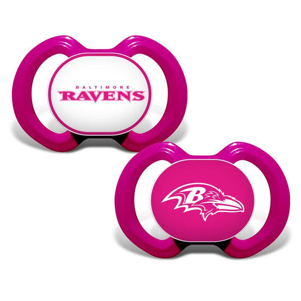 Wholesale Baltimore Ravens - Pink Pacifier 2-Pack