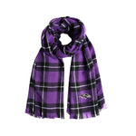 Wholesale Baltimore Ravens Plaid Blanket Scarf PR-BLK