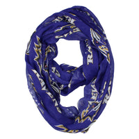 Wholesale Baltimore Ravens Sheer Infinity Scarf