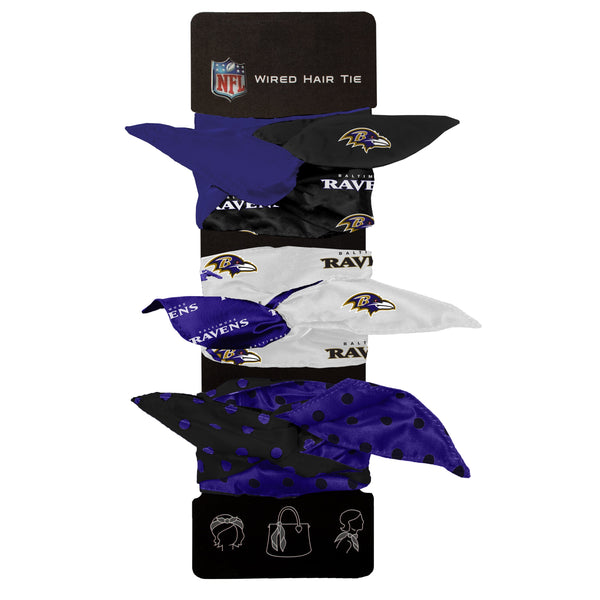 Wholesale Baltimore Ravens Wired Hair Tie