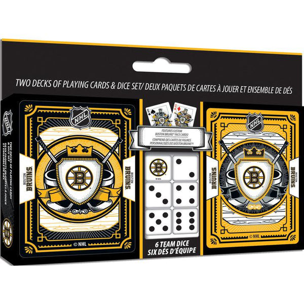 Wholesale Boston Bruins - 2-Pack Playing Cards & Dice Set