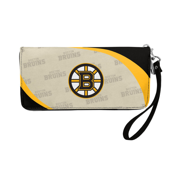 Wholesale Boston Bruins Curve Zip Organizer Wallet