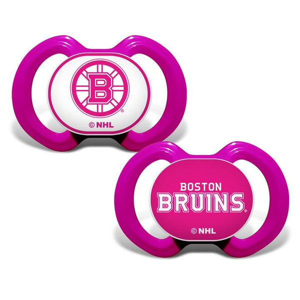 Wholesale Boston Bruins - Pink Pacifier 2-Pack