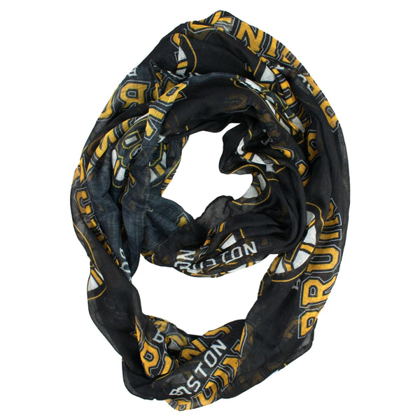 Wholesale Boston Bruins Sheer Infinity Scarf